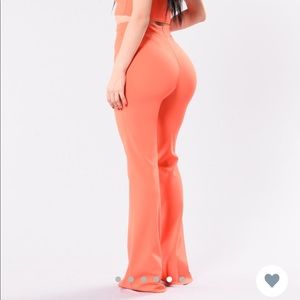 Fashion Nova Take It From Me Orange Pants